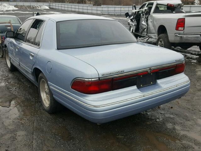 2MELM75WXVX654180 - 1997 MERCURY GRAND MARQ BLUE photo 3