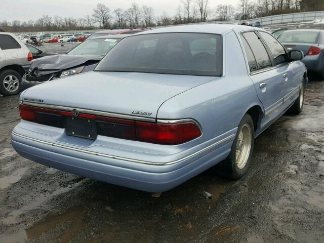 2MELM75WXVX654180 - 1997 MERCURY GRAND MARQ BLUE photo 4