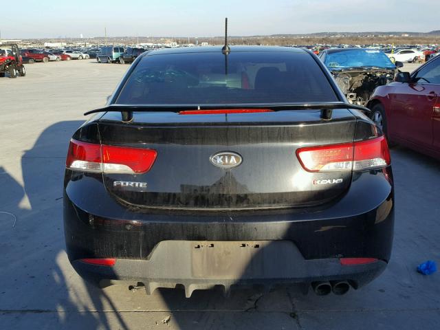 KNAFW6A32C5481197 - 2012 KIA FORTE SX BLACK photo 9