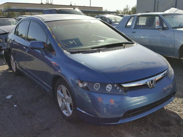 1HGFA16847L144137 - 2007 HONDA CIVIC EX BLUE photo 1