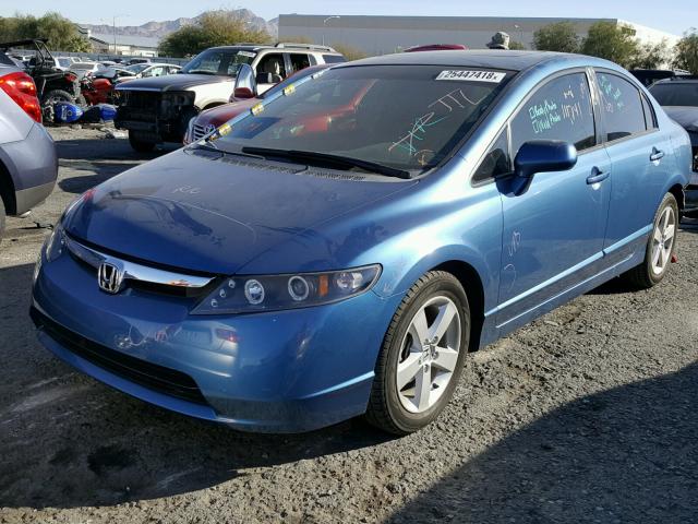 1HGFA16847L144137 - 2007 HONDA CIVIC EX BLUE photo 2