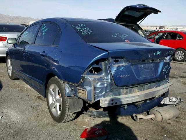 1HGFA16847L144137 - 2007 HONDA CIVIC EX BLUE photo 3