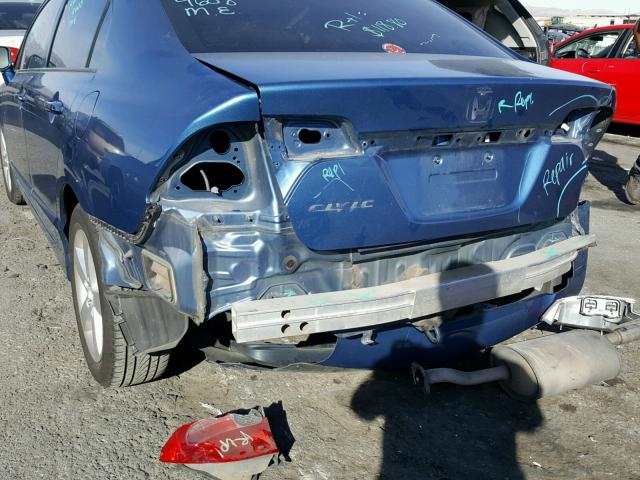 1HGFA16847L144137 - 2007 HONDA CIVIC EX ლურჯი ფოტო 9