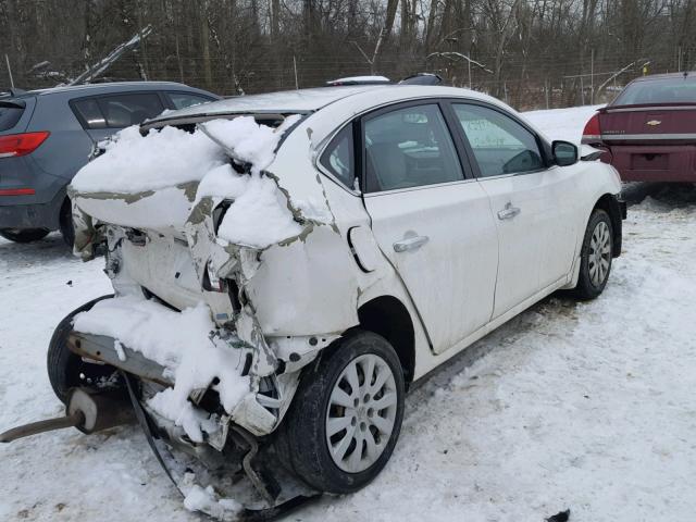 3N1AB7AP7DL641368 - 2013 NISSAN SENTRA S WHITE photo 4