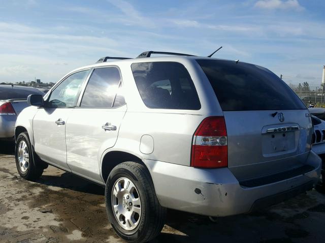 2HNYD18401H538077 - 2001 ACURA MDX SILVER photo 3