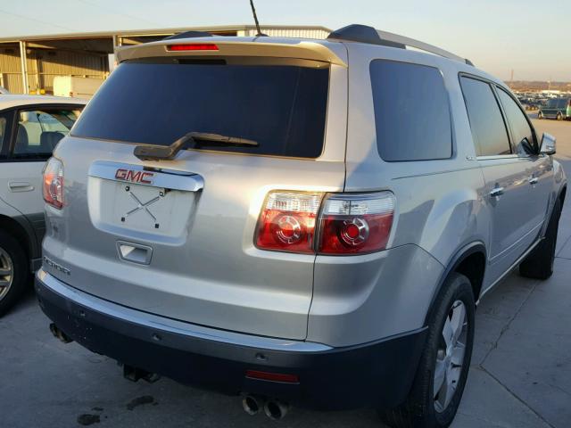 1GKLRMED0AJ183390 - 2010 GMC ACADIA SLT ვერცხლისფერი ფოტო 4