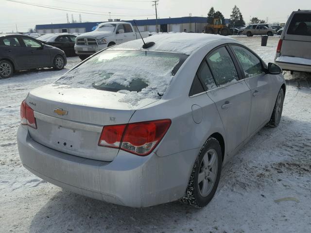 1G1PC5SB6F7129337 - 2015 CHEVROLET CRUZE LT SILVER photo 4