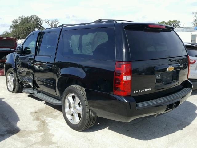 1GNSCHE07DR103903 - 2013 CHEVROLET SUBURBAN C BLACK photo 3