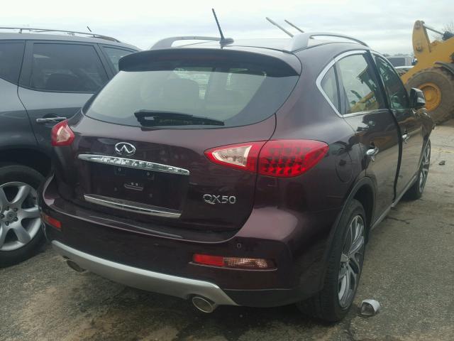 JN1BJ0RP2HM383047 - 2017 INFINITI QX50 RED photo 4