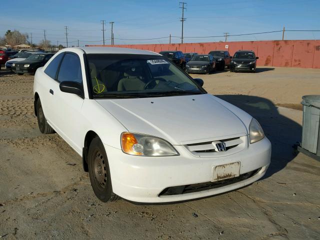 1HGEM21521L039190 - 2001 HONDA CIVIC LX WHITE photo 1