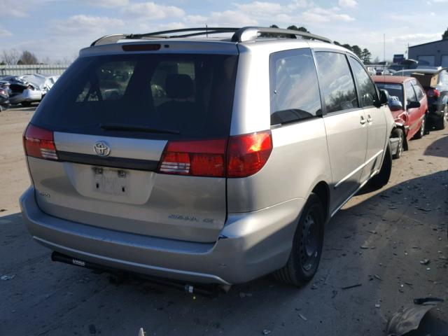 5TDZA23C45S242428 - 2005 TOYOTA SIENNA CE TAN photo 4