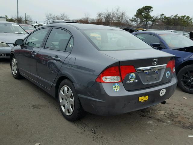 2HGFA1F50AH551351 - 2010 HONDA CIVIC LX GRAY photo 3