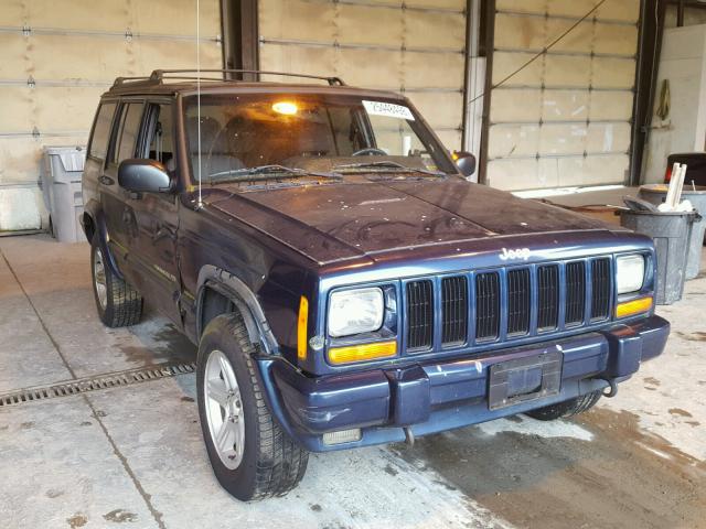 1J4FT58S01L556257 - 2001 JEEP CHEROKEE C BLUE photo 1