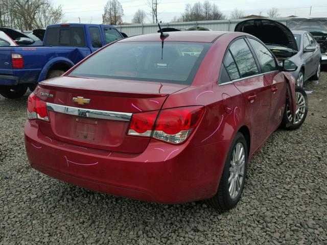 1G1PK5SC6C7386991 - 2012 CHEVROLET CRUZE ECO RED photo 4