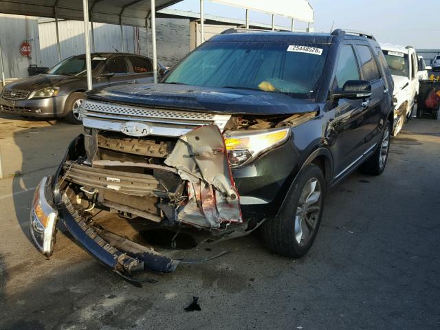 1FM5K8D86EGA64228 - 2014 FORD EXPLORER X BLACK photo 2