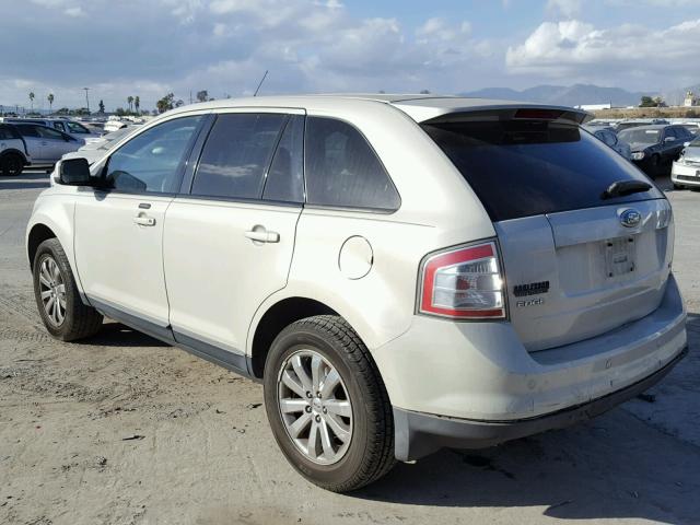 2FMDK38C67BB28467 - 2007 FORD EDGE SEL WHITE photo 3