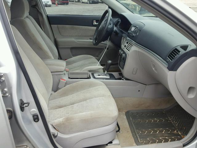 5NPEU46F87H170603 - 2007 HYUNDAI SONATA SE SILVER photo 5