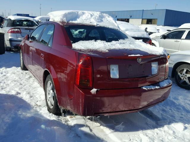 1G6DP577X70145346 - 2007 CADILLAC CTS HI FEA BURGUNDY photo 3