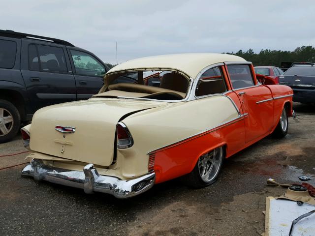 C55B202699 - 1955 CHEVROLET CUSTOM ORANGE photo 4