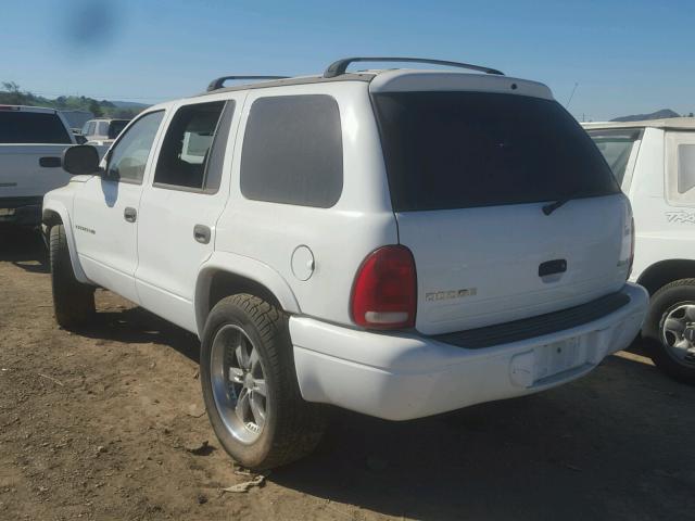 1B4HS28Y6XF520193 - 1999 DODGE DURANGO WHITE photo 3