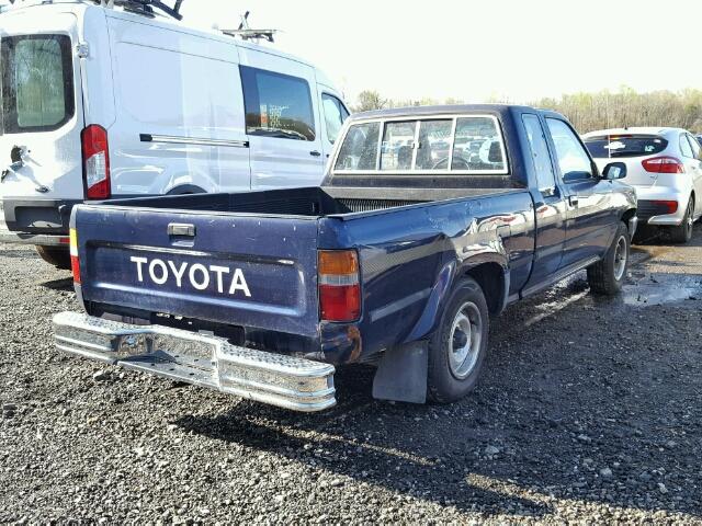 JT4RN93P2M5034455 - 1991 TOYOTA PICKUP 1/2 BLUE photo 4