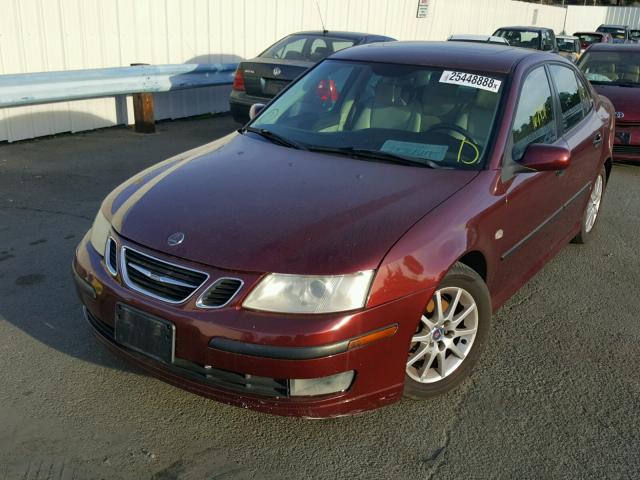 YS3FB45S431012018 - 2003 SAAB 9-3 LINEAR RED photo 2