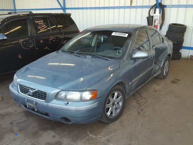 YV1RS58D222174840 - 2002 VOLVO S60 2.4T TEAL photo 2