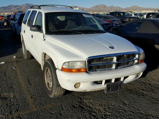 1B4HR48N52F153275 - 2002 DODGE DURANGO SL WHITE photo 1