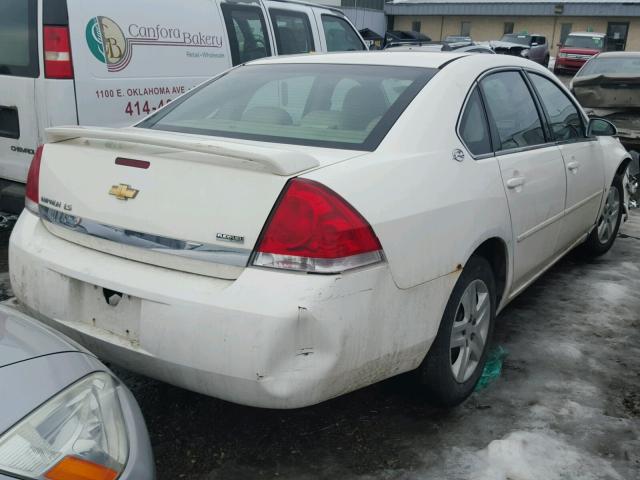 2G1WB58K879253373 - 2007 CHEVROLET IMPALA LS WHITE photo 4