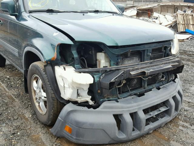 JHLRD17681S011526 - 2001 HONDA CR-V EX GREEN photo 9