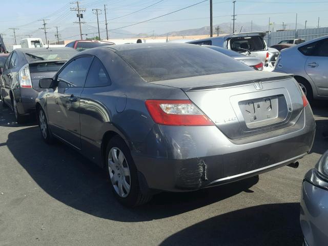 2HGFG12619H541596 - 2009 HONDA CIVIC LX GRAY photo 3