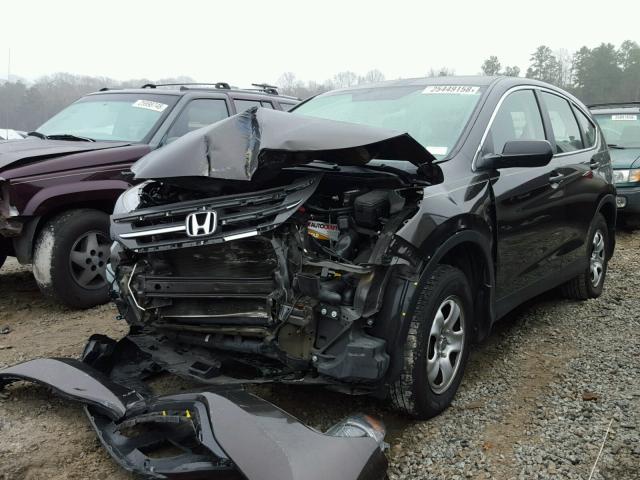 5J6RM3H33DL023377 - 2013 HONDA CR-V LX BLACK photo 2