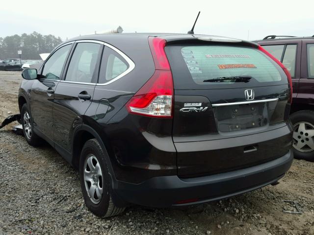 5J6RM3H33DL023377 - 2013 HONDA CR-V LX BLACK photo 3