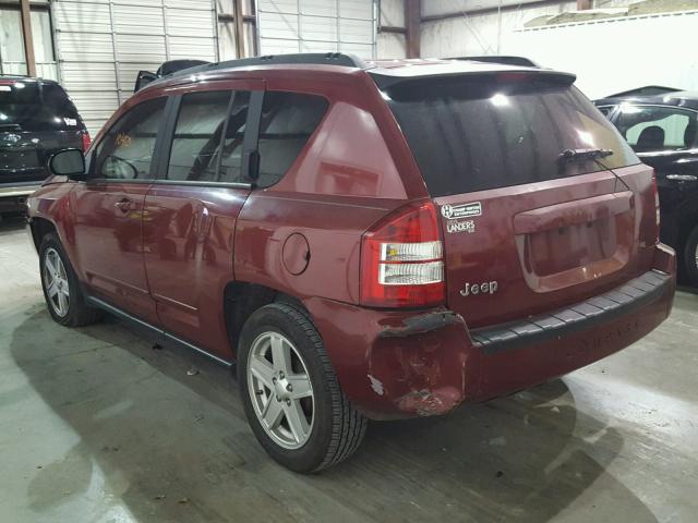 1J4NT4FB1AD537834 - 2010 JEEP COMPASS SP RED photo 3