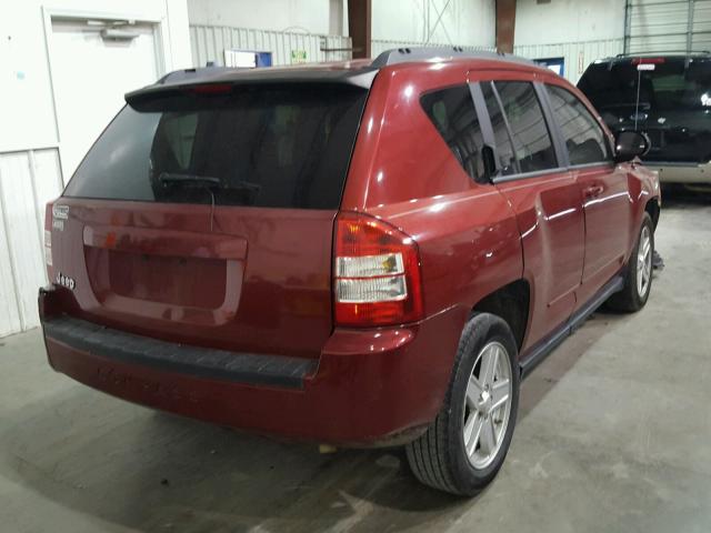 1J4NT4FB1AD537834 - 2010 JEEP COMPASS SP RED photo 4