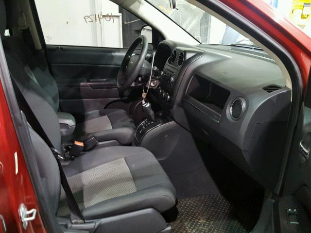 1J4NT4FB1AD537834 - 2010 JEEP COMPASS SP RED photo 5