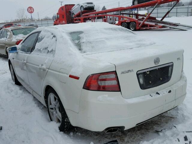 19UUA66228A037908 - 2008 ACURA TL WHITE photo 3