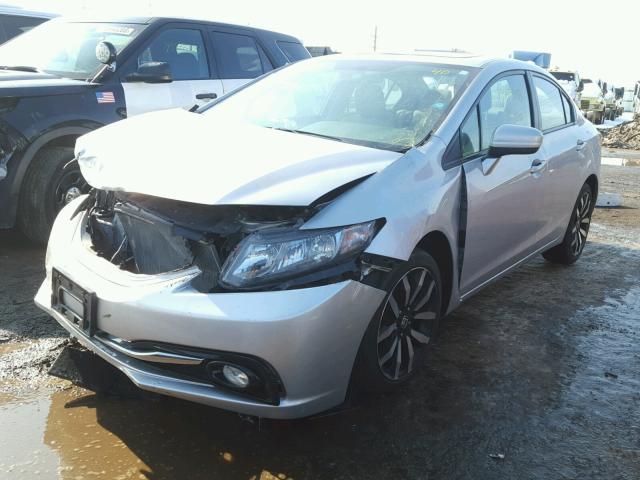 19XFB2F97FE091869 - 2015 HONDA CIVIC EXL 银色 照片 2