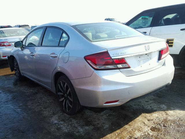 19XFB2F97FE091869 - 2015 HONDA CIVIC EXL 银色 照片 3