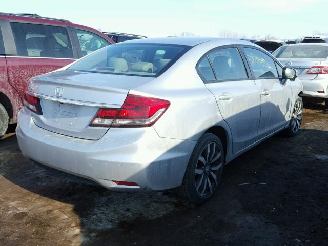 19XFB2F97FE091869 - 2015 HONDA CIVIC EXL 银色 照片 4