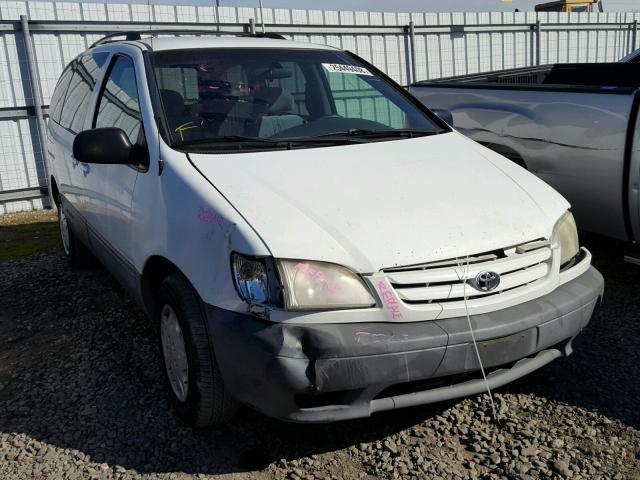 4T3ZF13C12U482123 - 2002 TOYOTA SIENNA LE WHITE photo 1