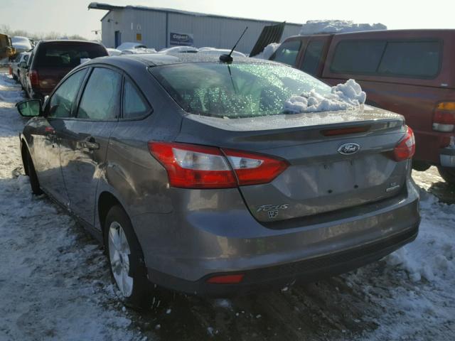 1FADP3F29EL437532 - 2014 FORD FOCUS SE GRAY photo 3