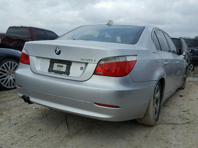 WBANW13558CZ74159 - 2008 BMW 535 I SILVER photo 4