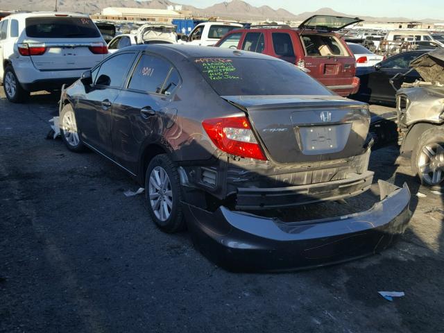 19XFB2F91CE023336 - 2012 HONDA CIVIC EXL 石墨色 照片 3