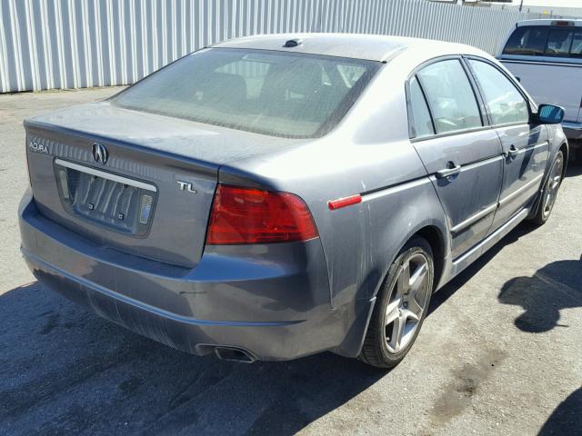 19UUA66214A045735 - 2004 ACURA TL GRAY photo 4