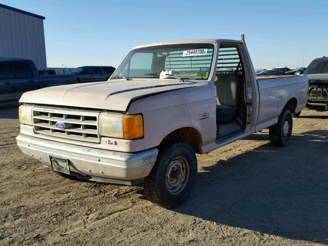 1FTEF14N2KLA35821 - 1989 FORD F150 TAN photo 2