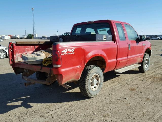 3FTNX21L71MA60071 - 2001 FORD F250 SUPER RED photo 4