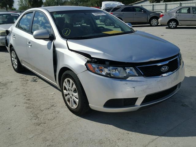 KNAFT4A26D5738299 - 2013 KIA FORTE LX SILVER photo 1