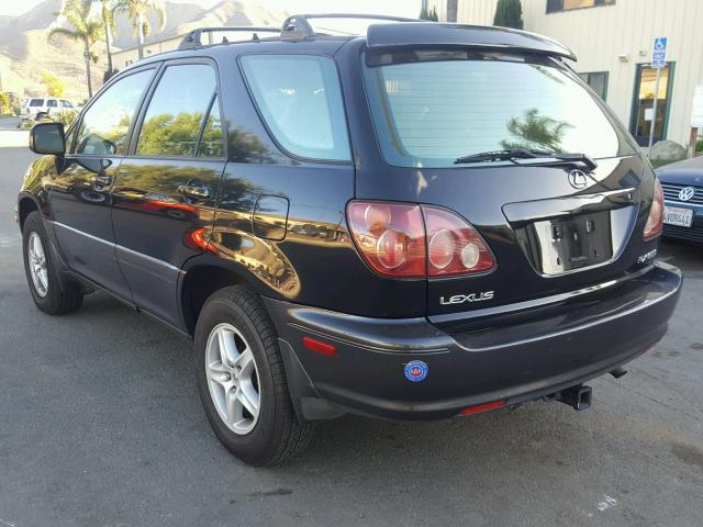 JT6HF10U5X0052090 - 1999 LEXUS RX 300 BLACK photo 3