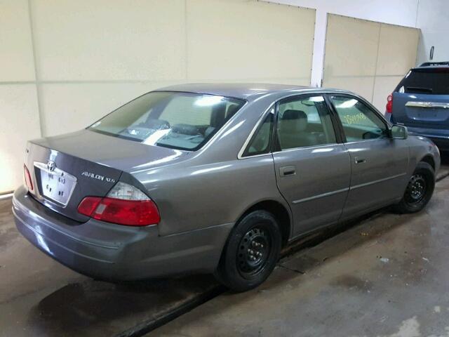 4T1BF28B73U287578 - 2003 TOYOTA AVALON XL GRAY photo 4